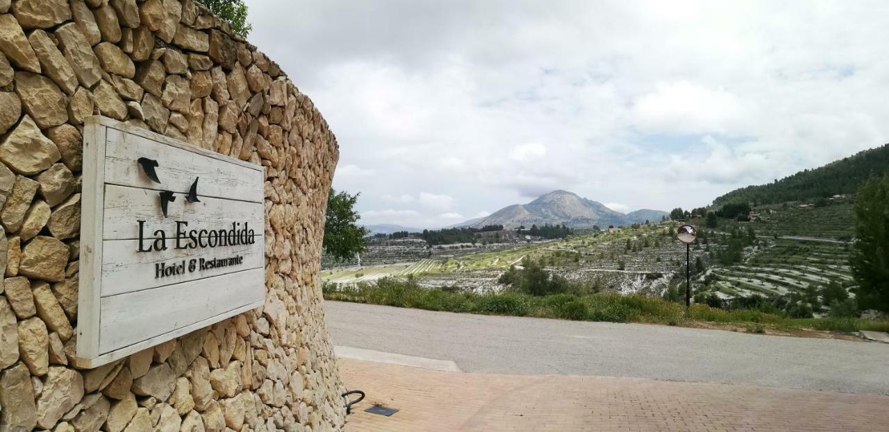 Hotel La Escondida - Singular'S Hotels Penaguila Exteriör bild